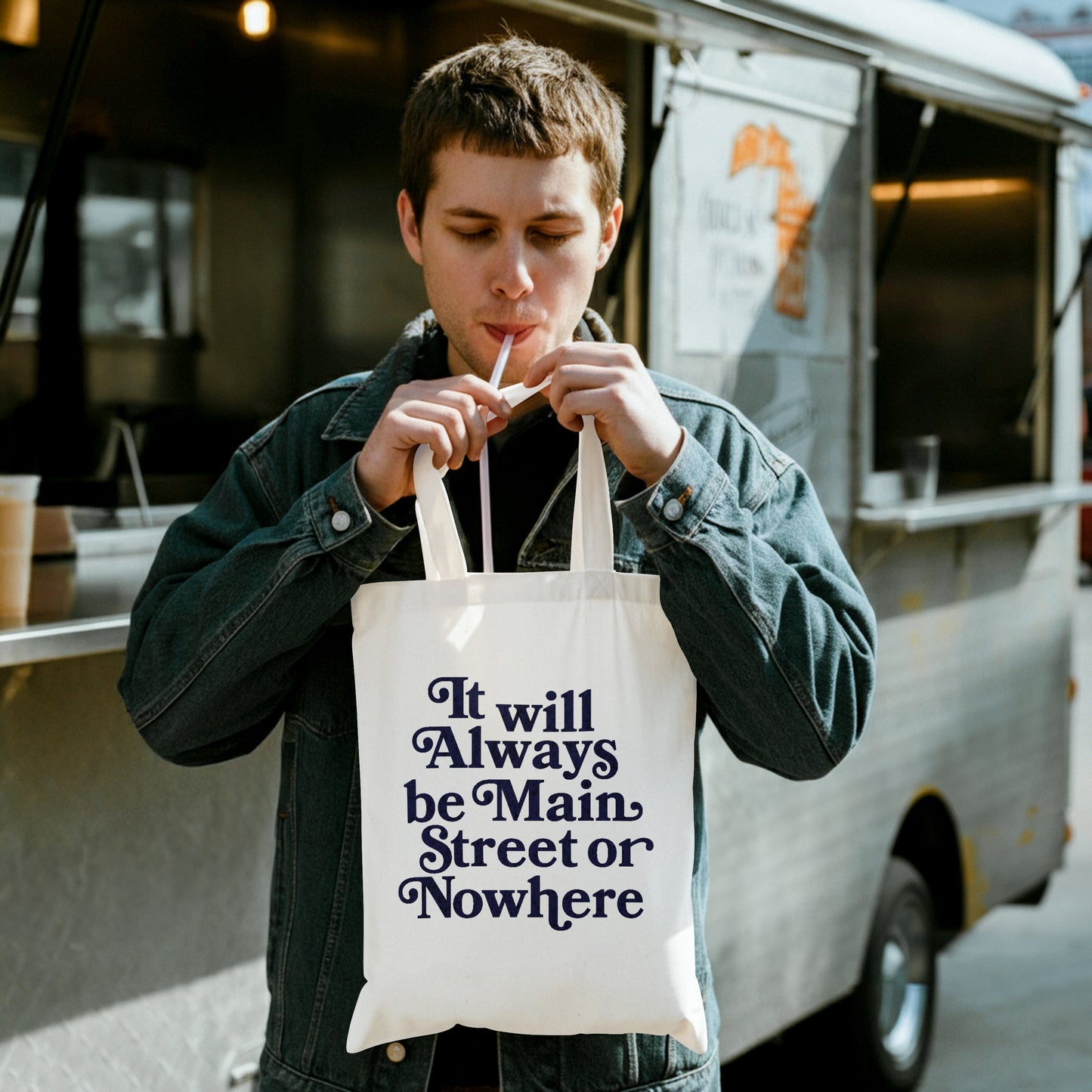 Main Street or Nowhere Tote Bag