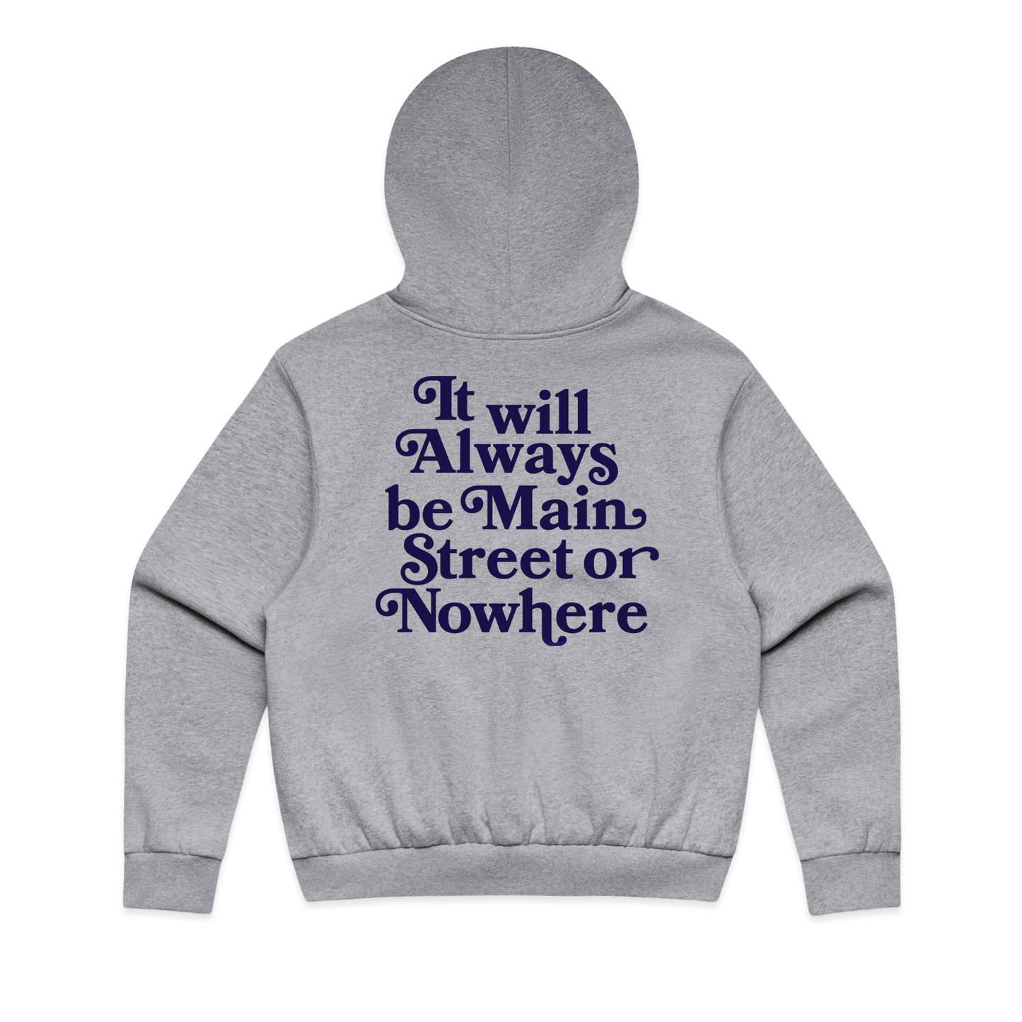 Main Street or Nowhere Pullover Hoody (Grey)