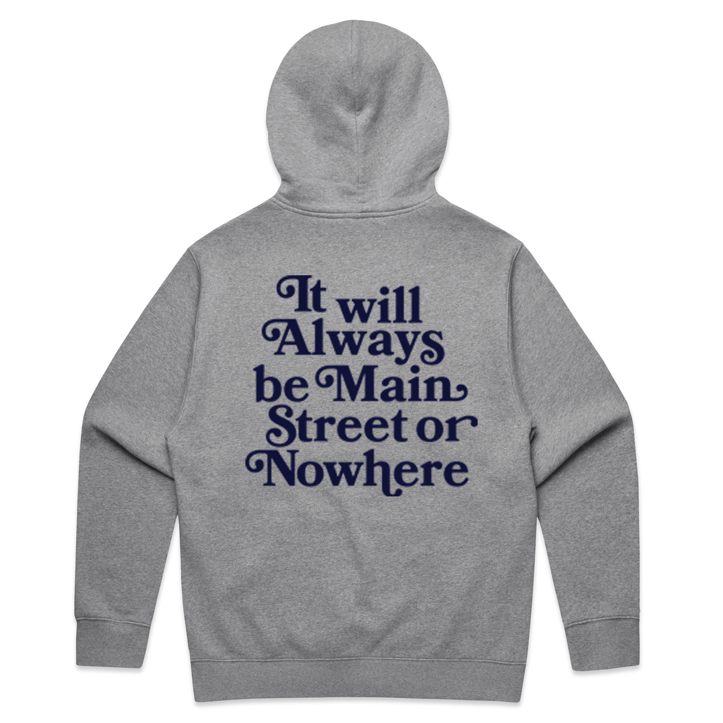 Main Street or Nowhere Zip Up Hoody (Grey)